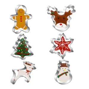NEW 6pcs Christmas Cookie Cutters Set